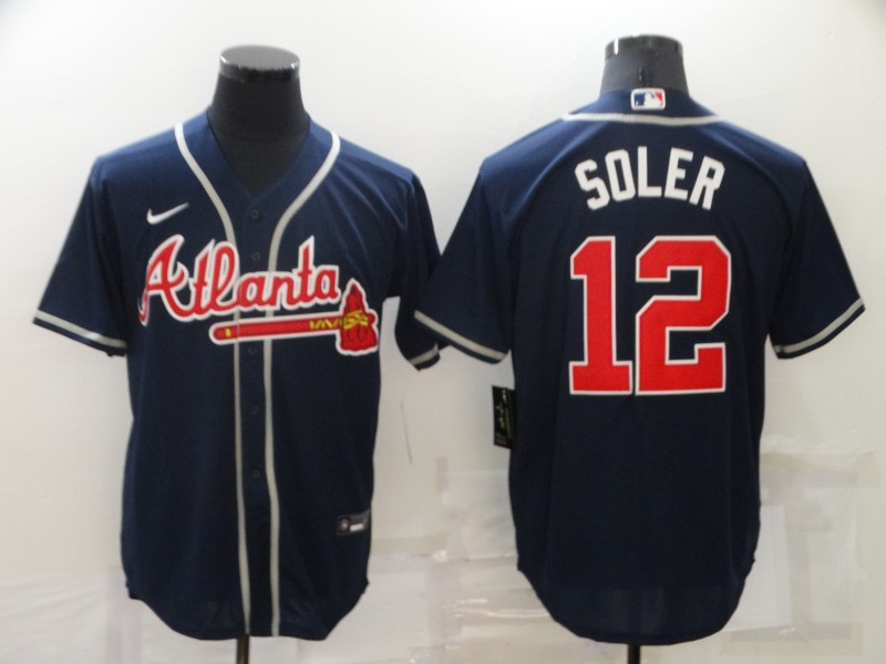 2021 Men Atlanta Braves #12 Soler blue Nike MLB Jersey->atlanta braves->MLB Jersey
